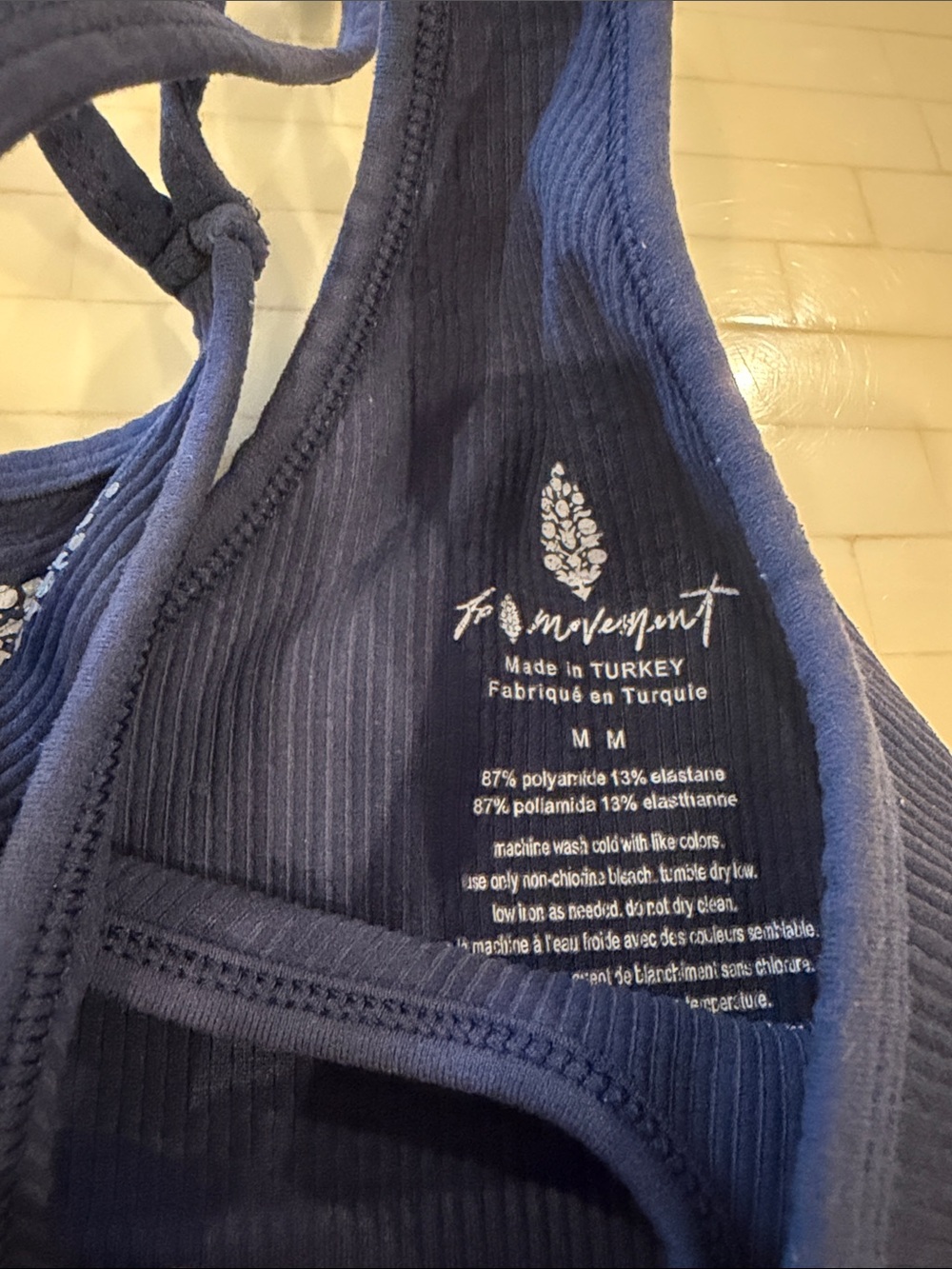 Free People (Free Throw) Sports Bra- Navy, M - Picture 3 of 5